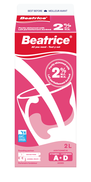 Carton de lait Béatrice