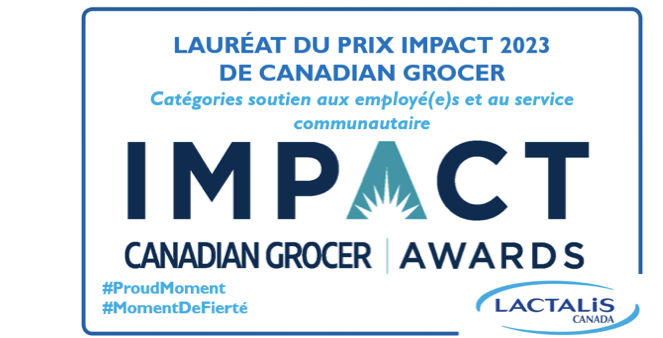 Lactalis Canada reçoit deux prix Canadian Grocer Impact dans les catégories Supporting Employees et Community Service