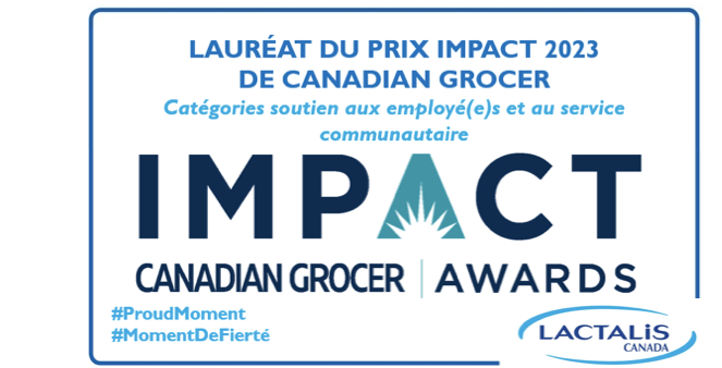 Lactalis Canada reçoit deux prix Canadian Grocer Impact dans les catégories Supporting Employees et Community Service 