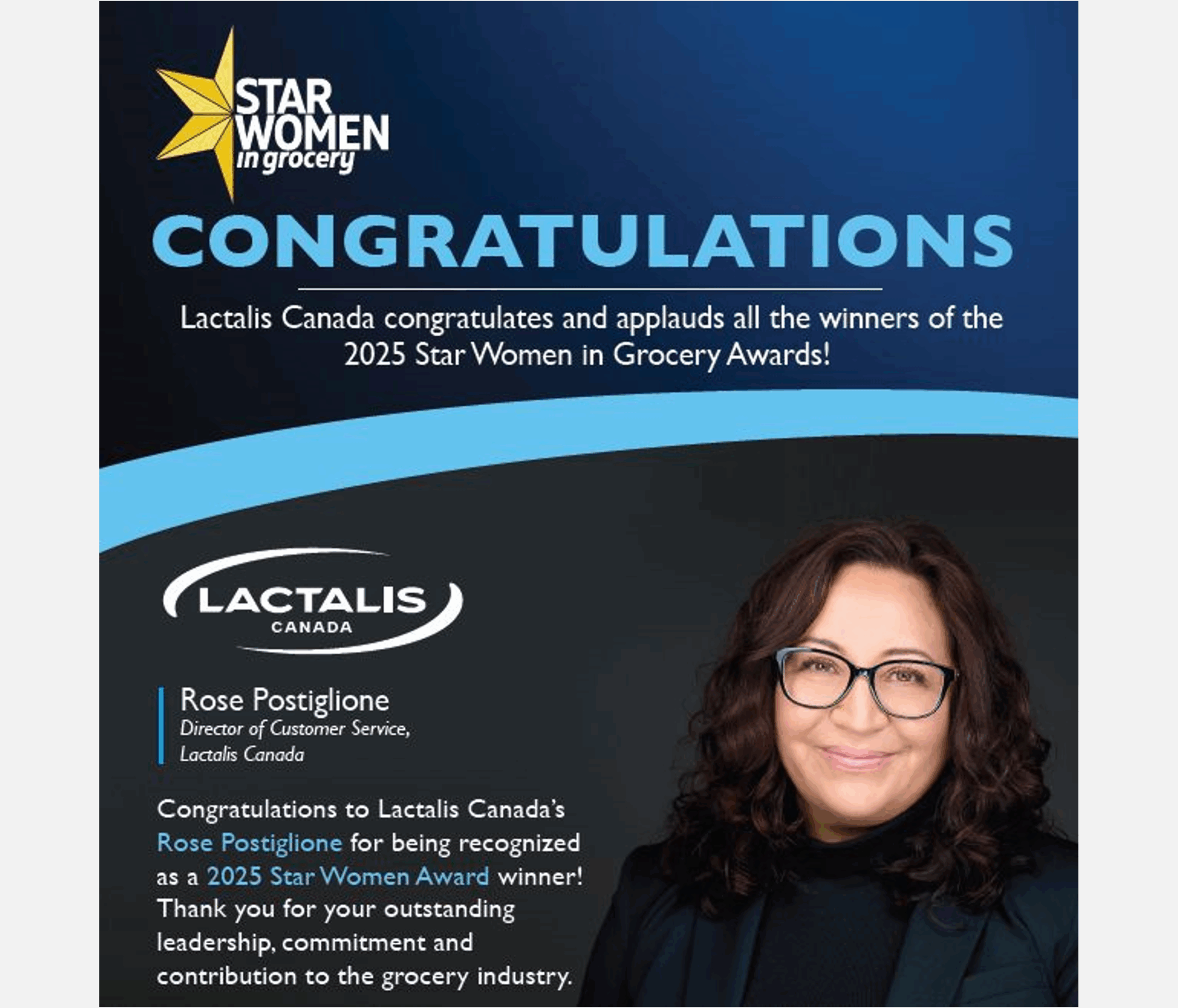 Lauréate du prix Star Women in Grocery 2025