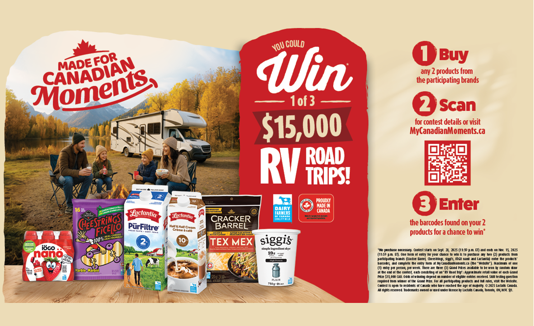 Lactalis Canada Celebrates Canadian Dairy with New Made For Canadian Moments Campaign