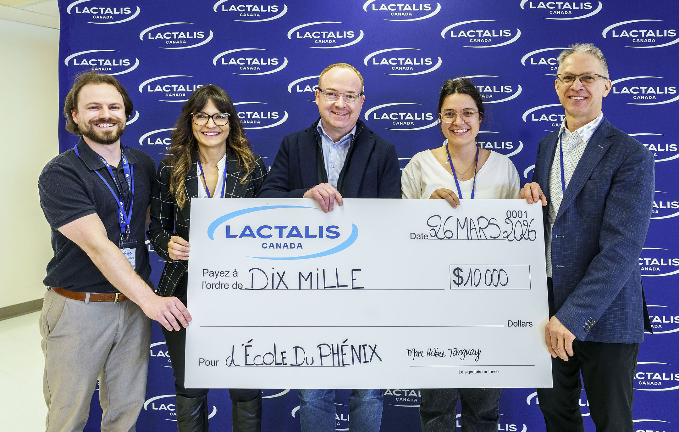 Lactalis Canada reinforces its commitment to the community through a Community Enrichment Fund donation to l’École du Phénix