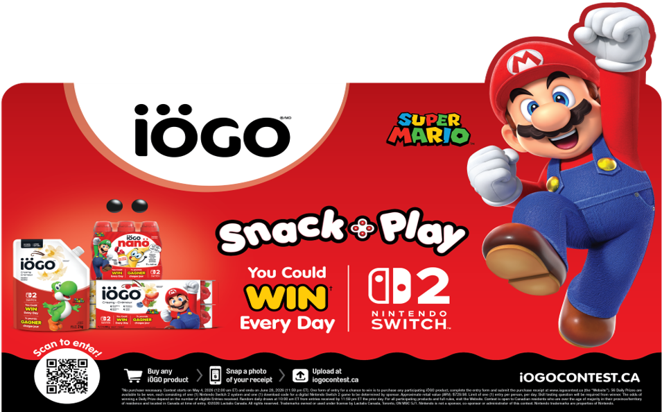 Win a Nintendo Switch™ 2 – Every Single Day: iÖGO Brings Snack Time and Play Time Together with “Snack and Play” Contest